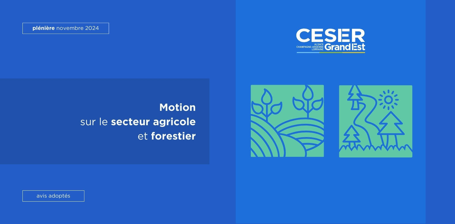 Motion sur le secteur agricole et forestier