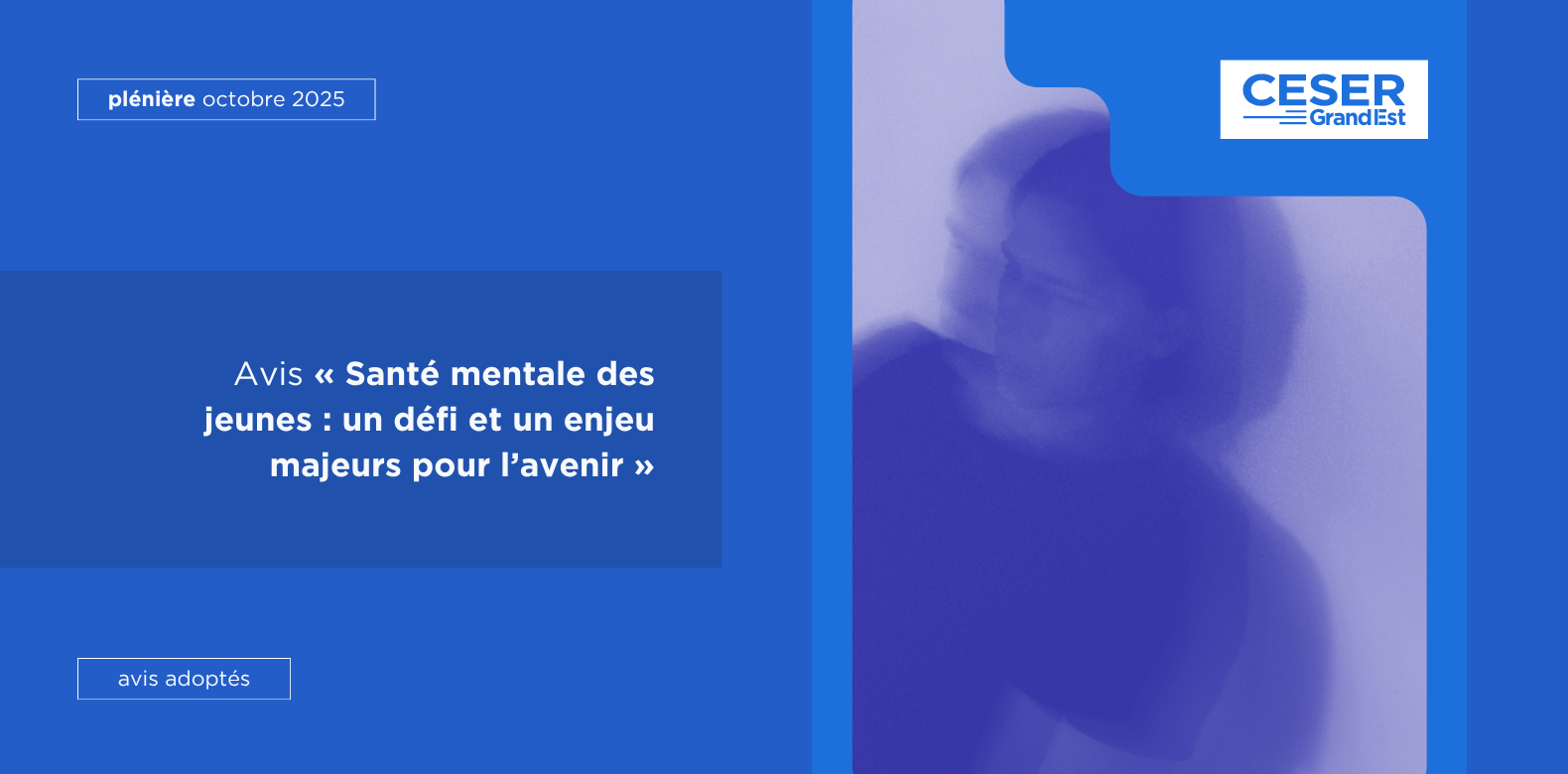 Santé mentale des jeunes : un défi et un enjeu majeurs pour l’avenir