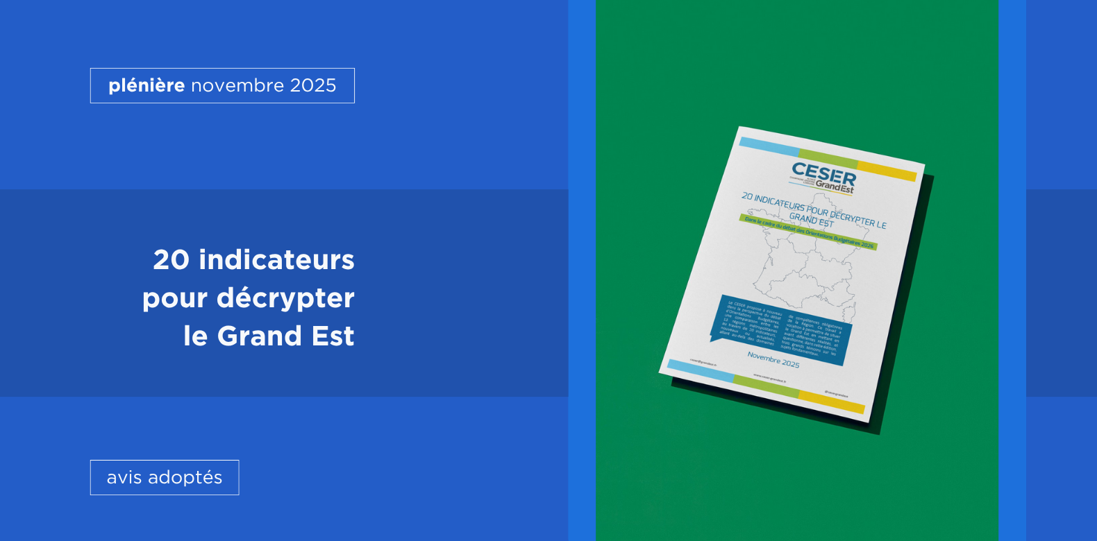 20 indicateurs pour décrypter le Grand Est | novembre 2025